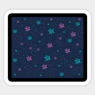 Estampado de noche estrellada Sticker